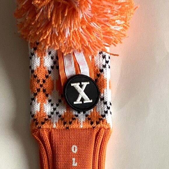 Driver & Woods Head Covers Golf Club Cover Orange / White Golfing Accessories - Picture 4 of 7